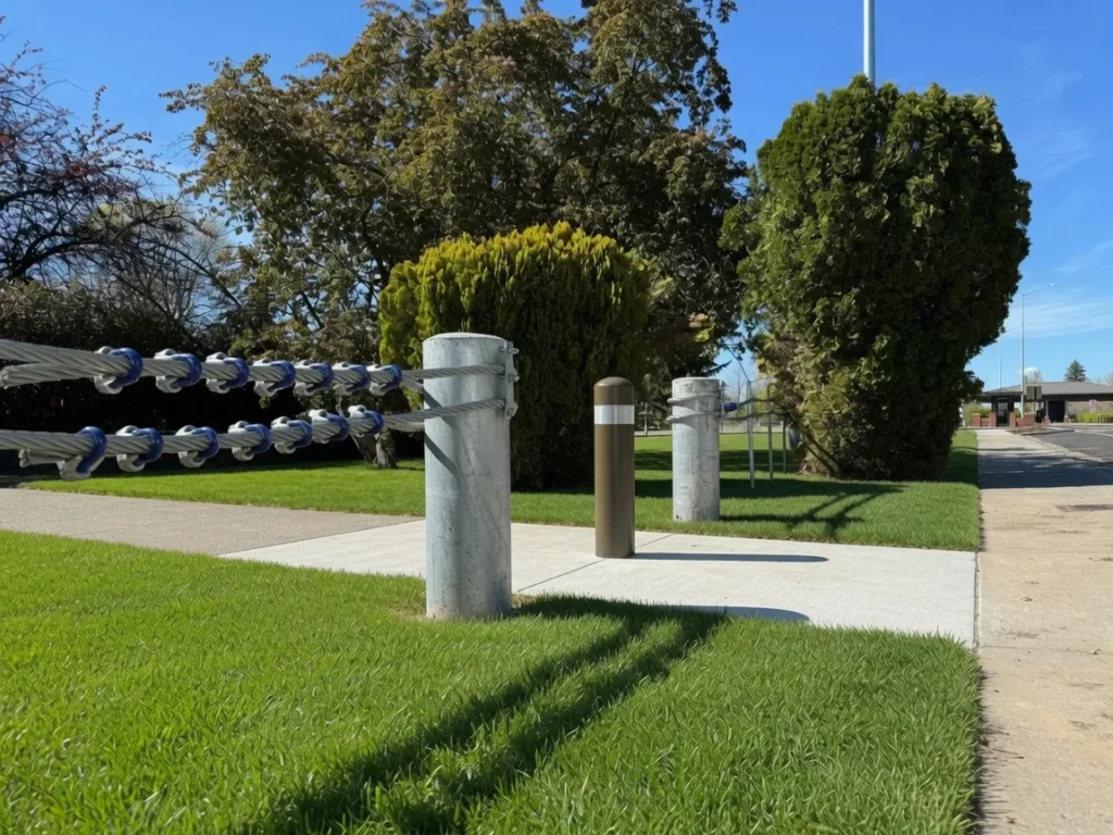 Passive Cable Barrier: Anti Ram Cable Barrier with DoD Listed Configurations gallery image
