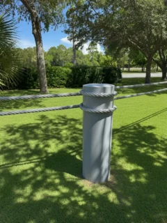 Passive Cable Barrier: Anti Ram Cable Barrier with DoD Listed Configurations gallery image